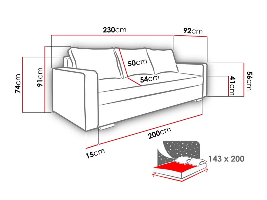 Canapé-lit Decatur 101