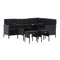 Conjunto de muebles de exterior Dallas 3125 (Negro)