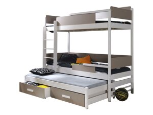 Двухъярусная кровать Henderson 114 (Белый + Трюфель)