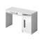 Bureau Akron J100 (Wit + Glanzend wit + Grijs)