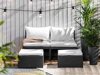 Outdoor-Sofa Comfort Garden 1560 (Weiss + Schwarz)