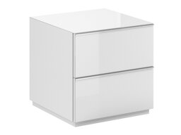 Tv asztal Austin U107 (Fehér + Fényes fehér)