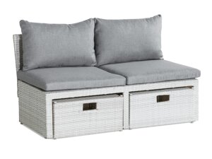Lauko sofa Comfort Garden 1560 (Balta + Pilka)