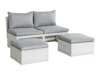 Outdoor-Sofa Comfort Garden 1560 (Weiss + Grau)