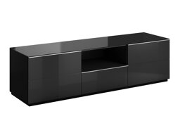 Tv galds Austin U109 (Melns + Glancēts melns)