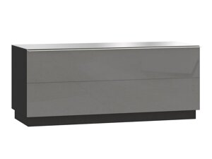 ТВ тумба Austin U110 (Чёрный + Gloss серый)