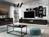 Tv asztal Austin U110 (Fekete + Fényes fekete)