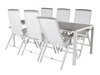 Tisch und Stühle Dallas 2325 (Weiss + Grau)