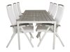 Tisch und Stühle Dallas 2325 (Weiß + Grau)