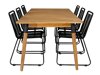 Σετ Τραπέζι και καρέκλες Dallas 2879 (Μαύρο)