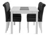 Маса и столове за трапезария Parkland 301 (Бял + Черен)