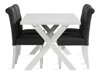 Conjunto de comedor Parkland 312 (Blanco + Gris oscuro)