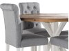 Маса и столове за трапезария Parkland 313 (Бял + Светло сив)
