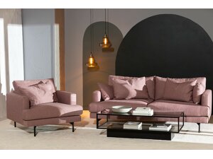 Conjunto de muebles tapizado Seattle T105 (Rosa)