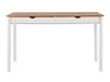 Τραπέζι γραφείου Denton 134 (Άσπρο + Ανοιχτό χρώμα ξύλου)