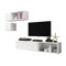 Set mobili soggiorno Charlotte C110 (Bianco)