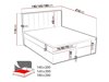 Boxspring postelja Pomona 116 (Magic velvet 2206)