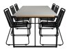 Laua ja toolide komplekt Dallas 2396 (Must)