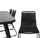 Asztal és szék garnitúra Dallas 2477 (Fekete)