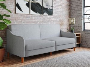Dīvāns gulta Tulsa 120 (Gaiši pelēks)