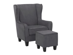 Fotelj Denton 533 (Siva + Črna)