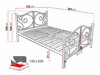 Κρεβάτι Elmira 101 (Άσπρο)