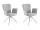Набор стульев Denton 536 (Светло-серый + Серебряный)