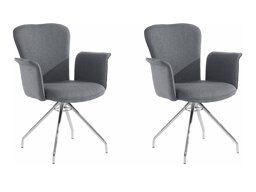 Set stolica Denton 536 (Tamno sivo + Srebro)