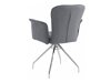 Conjunto de sillas Denton 536 (Gris oscuro + Plata)