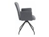 Καρέκλα Denton 537 (Σκούρο γκρι + Μαύρο)