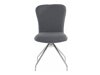 Conjunto de cadeiras Denton 538 (Cinzento escuro + Prata)