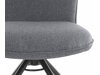 Kėdžių komplektas Denton 539 (Tamsi pilka + Juoda)