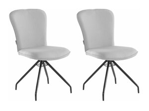 Set stolica Denton 539 (Svijetlo siva + Crna)