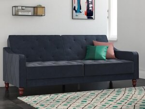 Καναπές κρεβάτι Novogratz 109 (Μπλε)
