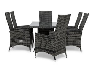 Stalo ir kėdžių komplektas Comfort Garden 1367 (Pilka)