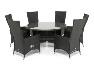 Σετ Τραπέζι και καρέκλες Comfort Garden 1382 (Μαύρο)