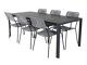 Conjunto de mesa e cadeiras Dallas 2982 (Cinzento + Preto)
