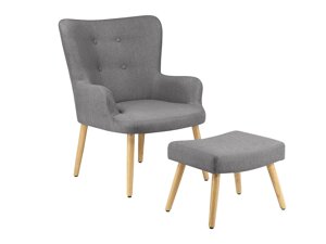 Fotelj Denton 326 (Siva + Rjava)
