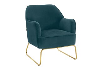 Fotelj Denton 327 (Modra + Zlata)