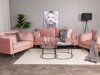 Καναπές Dallas 101 (Dusty pink + Καφέ)