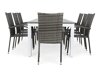 Asztal és szék garnitúra Comfort Garden 1267 (Fehér + Szürke)