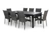 Conjunto de mesa y sillas Comfort Garden 1267 (Negro + Gris)