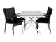 Conjunto de mesa y sillas Comfort Garden 1575 (Negro)