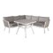 Conjunto de muebles de exterior Dallas 1069 (Blanco + Gris)