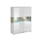 Vitrina Austin F108 (Blanco + Blanco brillante + Roble sanremo)