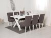 Маса и столове за трапезария Scandinavian Choice 676 (Сив + Бял)