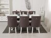Маса и столове за трапезария Scandinavian Choice 676 (Сив + Бял)