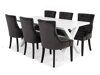 Conjunto de comedor Scandinavian Choice 676 (Gris + Negro)