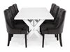 Conjunto de comedor Scandinavian Choice 676 (Gris + Negro)