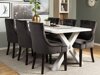 Conjunto de comedor Scandinavian Choice 676 (Gris + Negro)